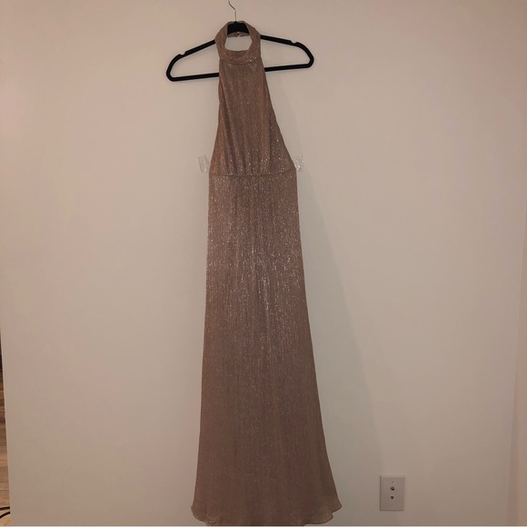 Show Me Your Mumu Magic Mauve Glitter Halter Dress - Picture 6 of 9